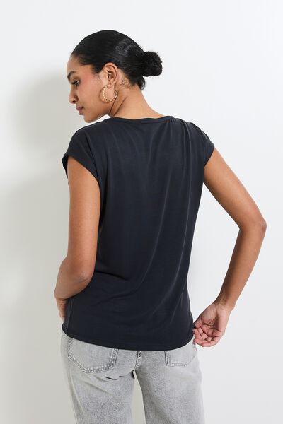 T-shirt col V femme