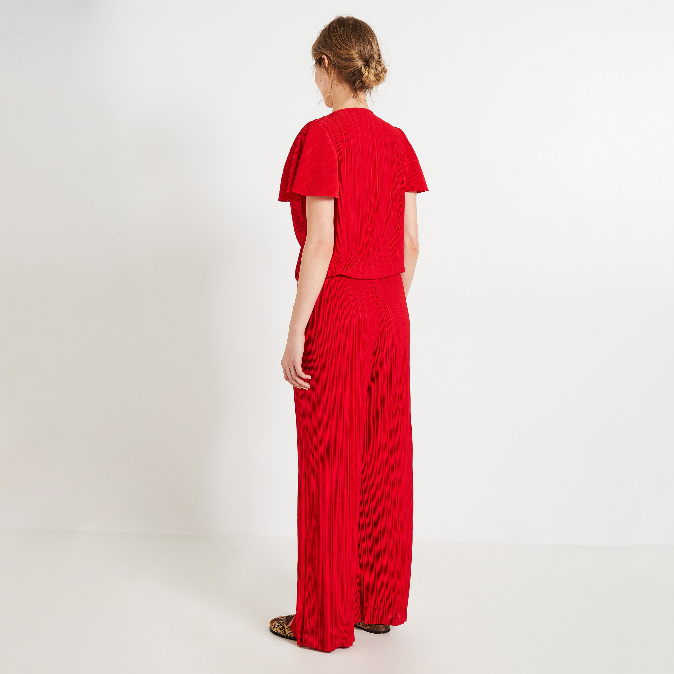 Combinaison maille froiss&eacute;e femme