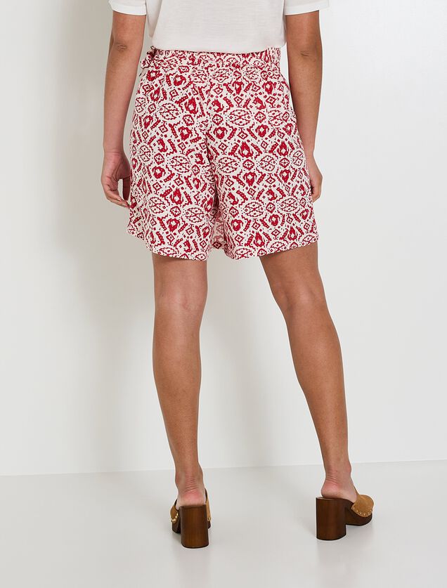 Jupe short imprimée femme