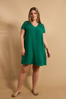 Robe col V femme