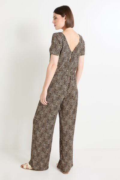 Combinaison motif léopard femme