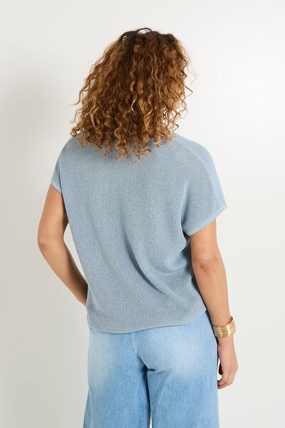 Pull manches courtes femme
