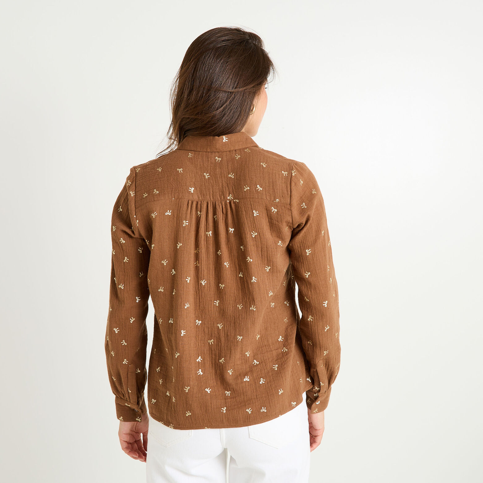 Chemise en gaze de coton femme