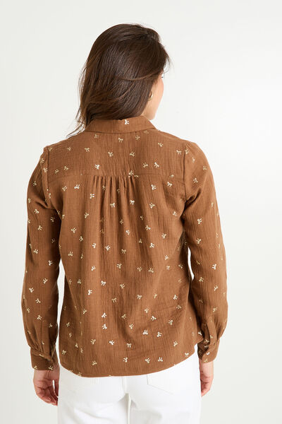 Chemise en gaze de coton femme