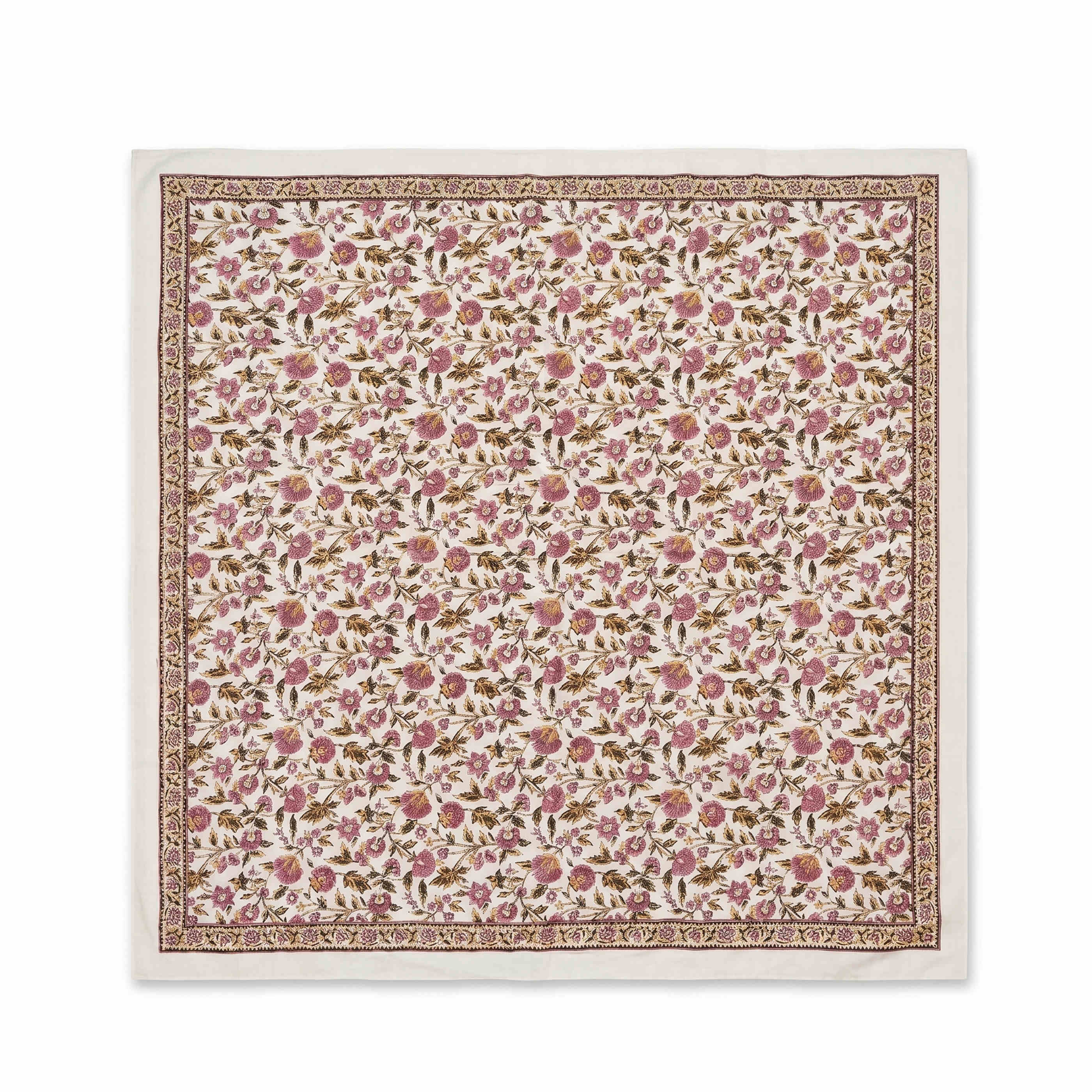 Foulard carr&eacute; imprim&eacute; floral femme