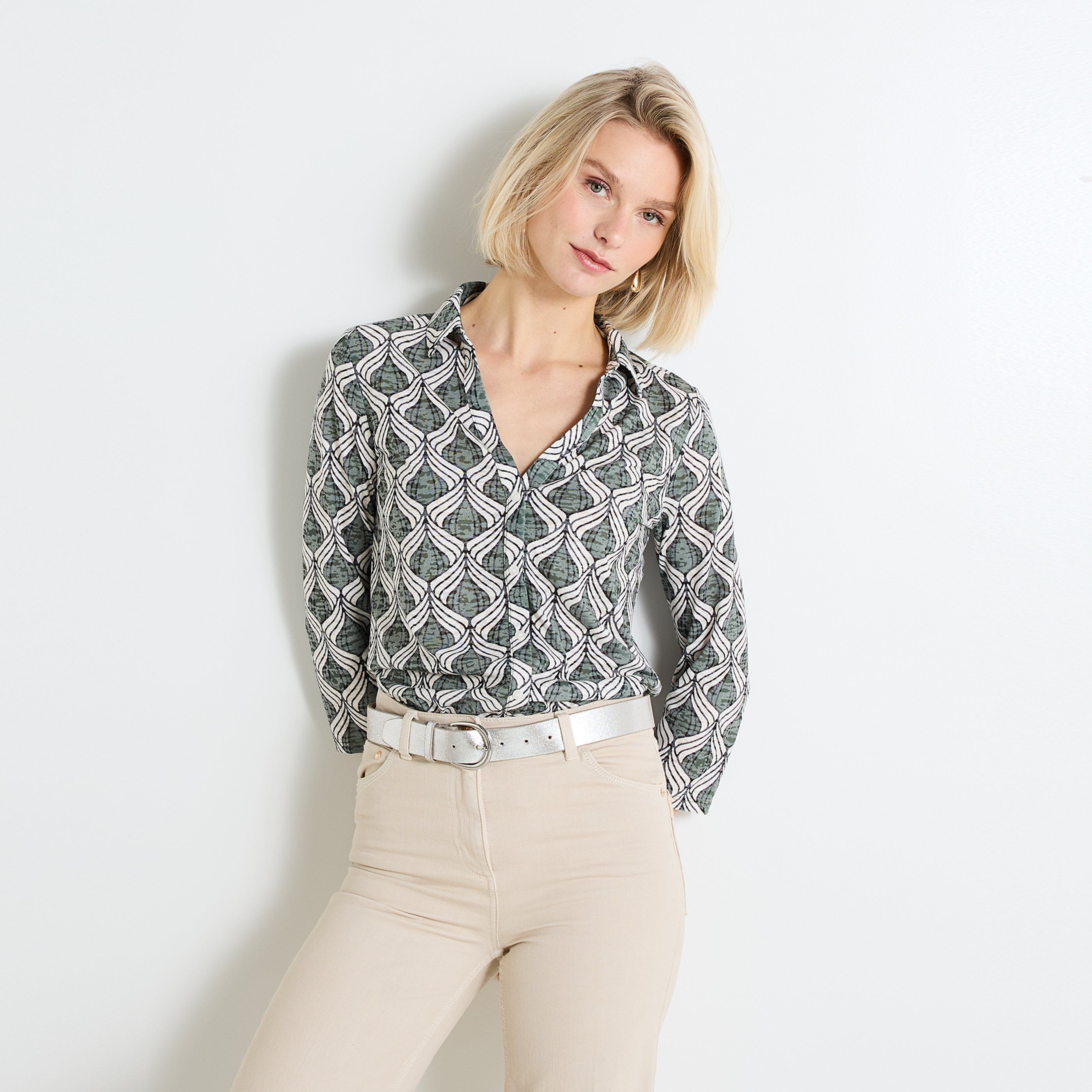 Chemise en maille femme