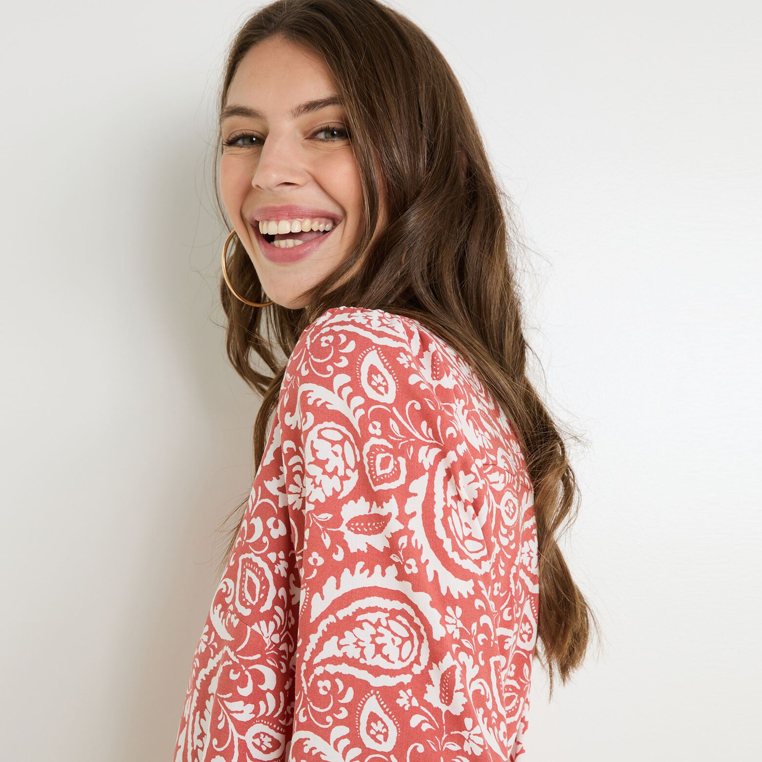Chemise imprimée femme