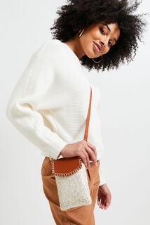 Pochette de téléphone bi-matière