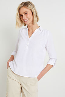 Blouse en coton et lin femme 