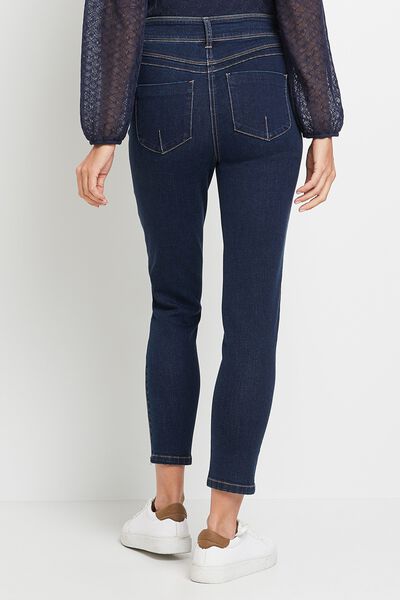 Jean slim raccourci ROCK femme