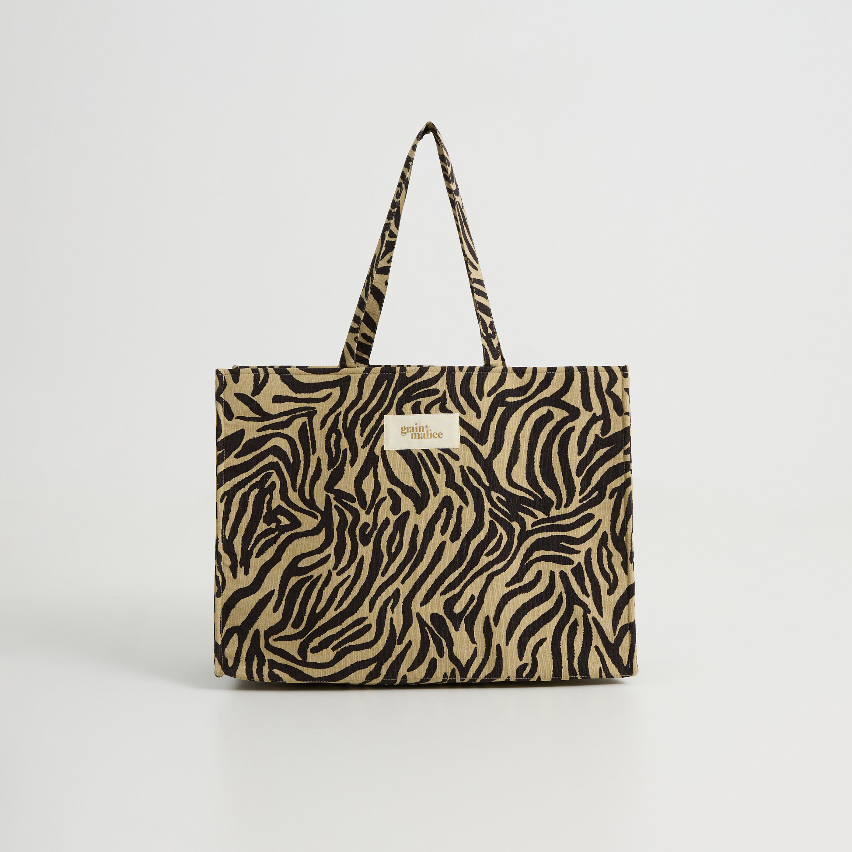 Tote bag imprim&eacute; z&eacute;br&eacute; &agrave; message femme