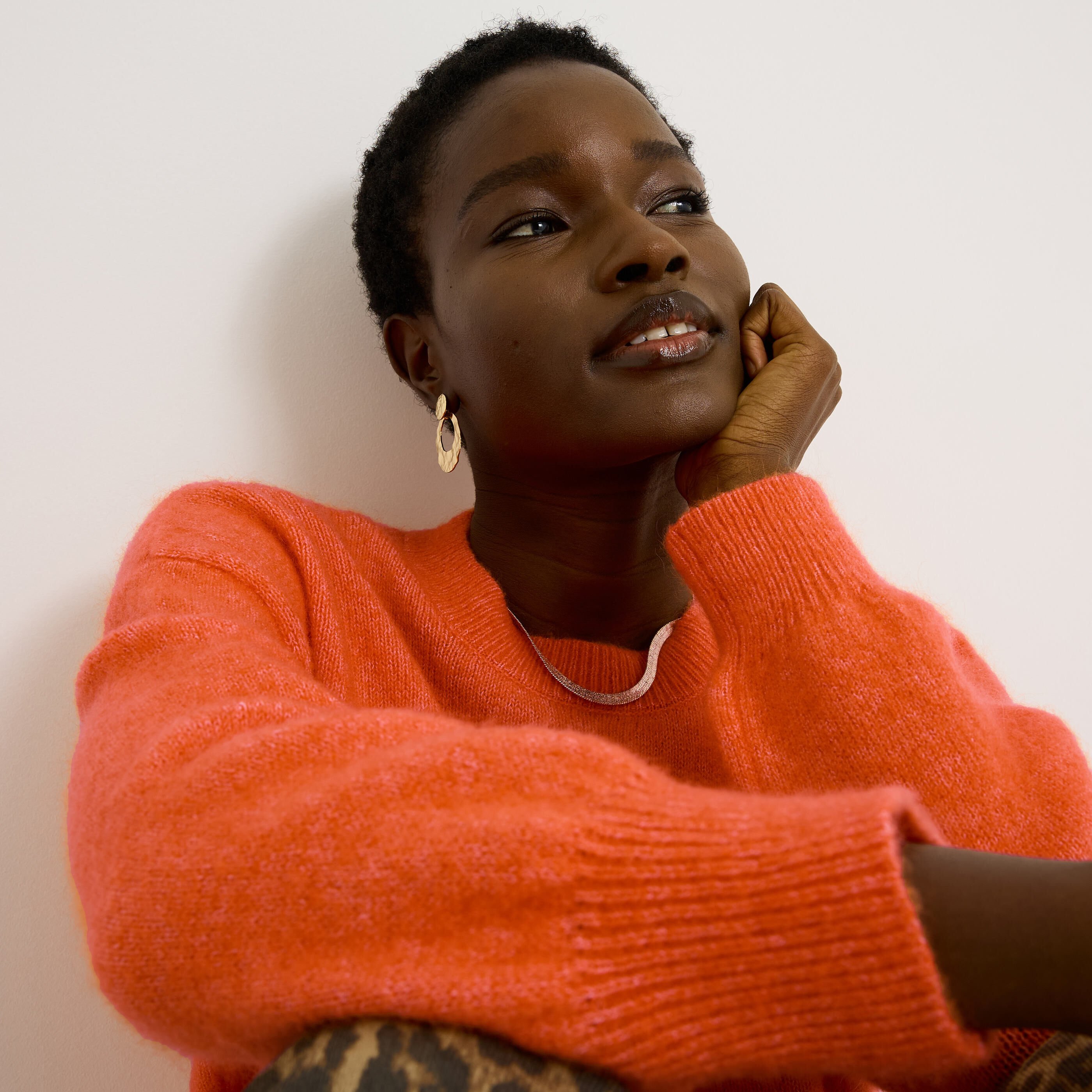 Pull premium &agrave; col rond femme