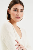 Pull fluffy col V femme