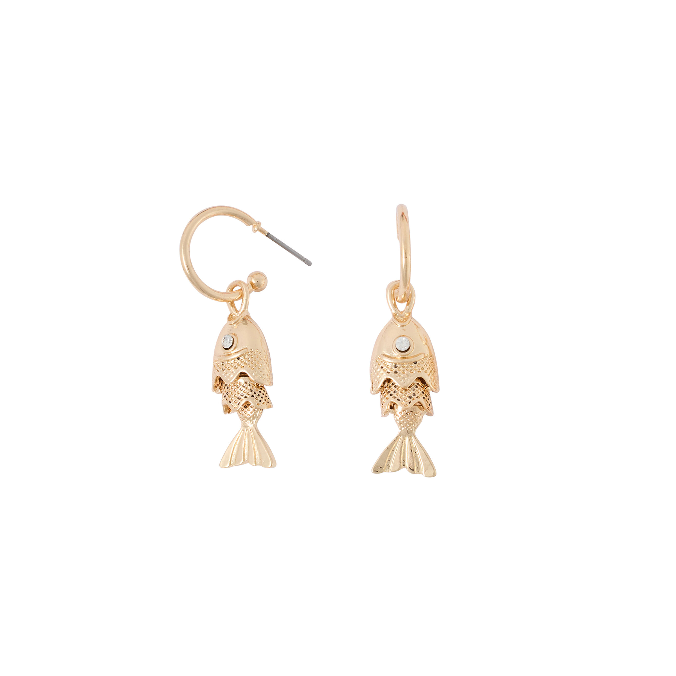 Cr&eacute;oles poisson strass femme