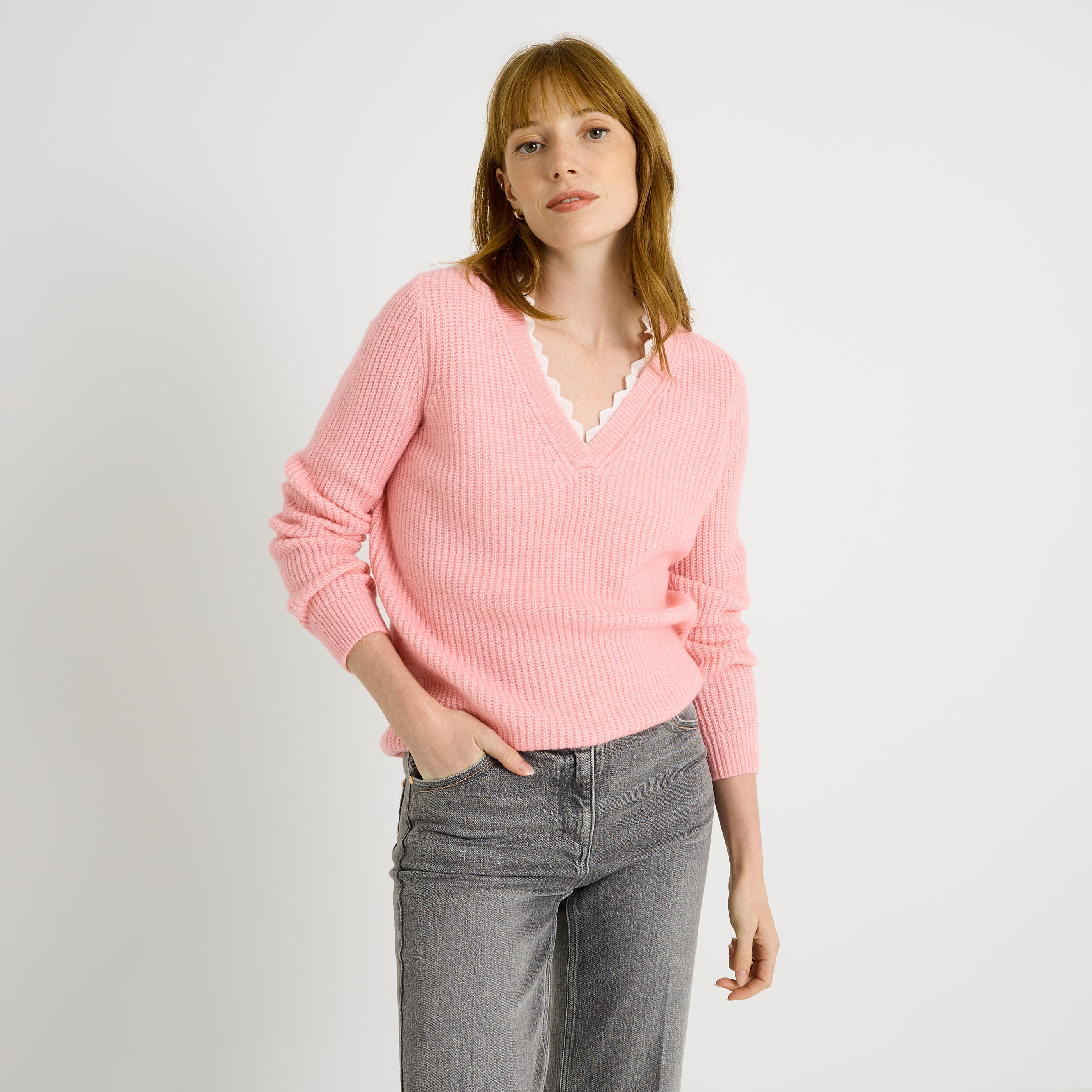 Pull c&ocirc;te anglaise femme
