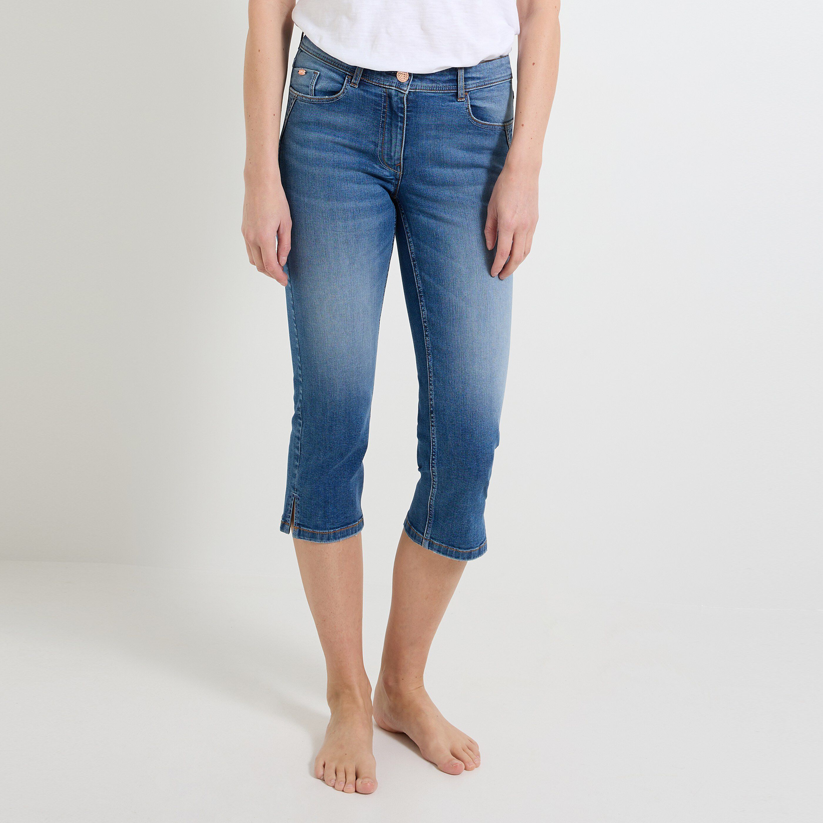 Corsaire en jean femme