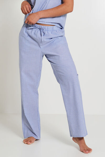 Pantalon pyjama à rayures femme