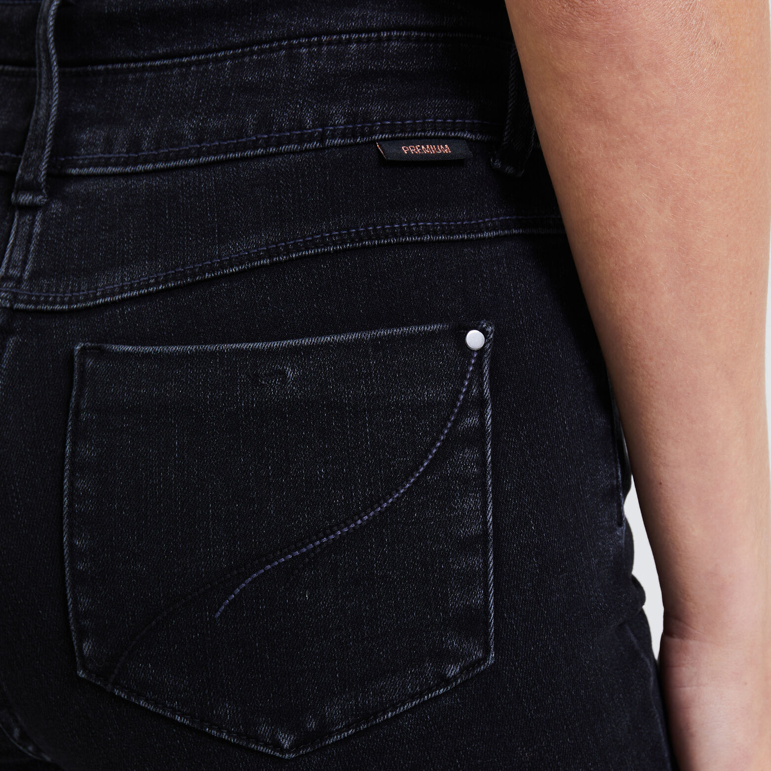 Jean raccourci taille haute HANOI femme
