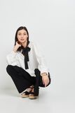 Chemise col lavallière femme