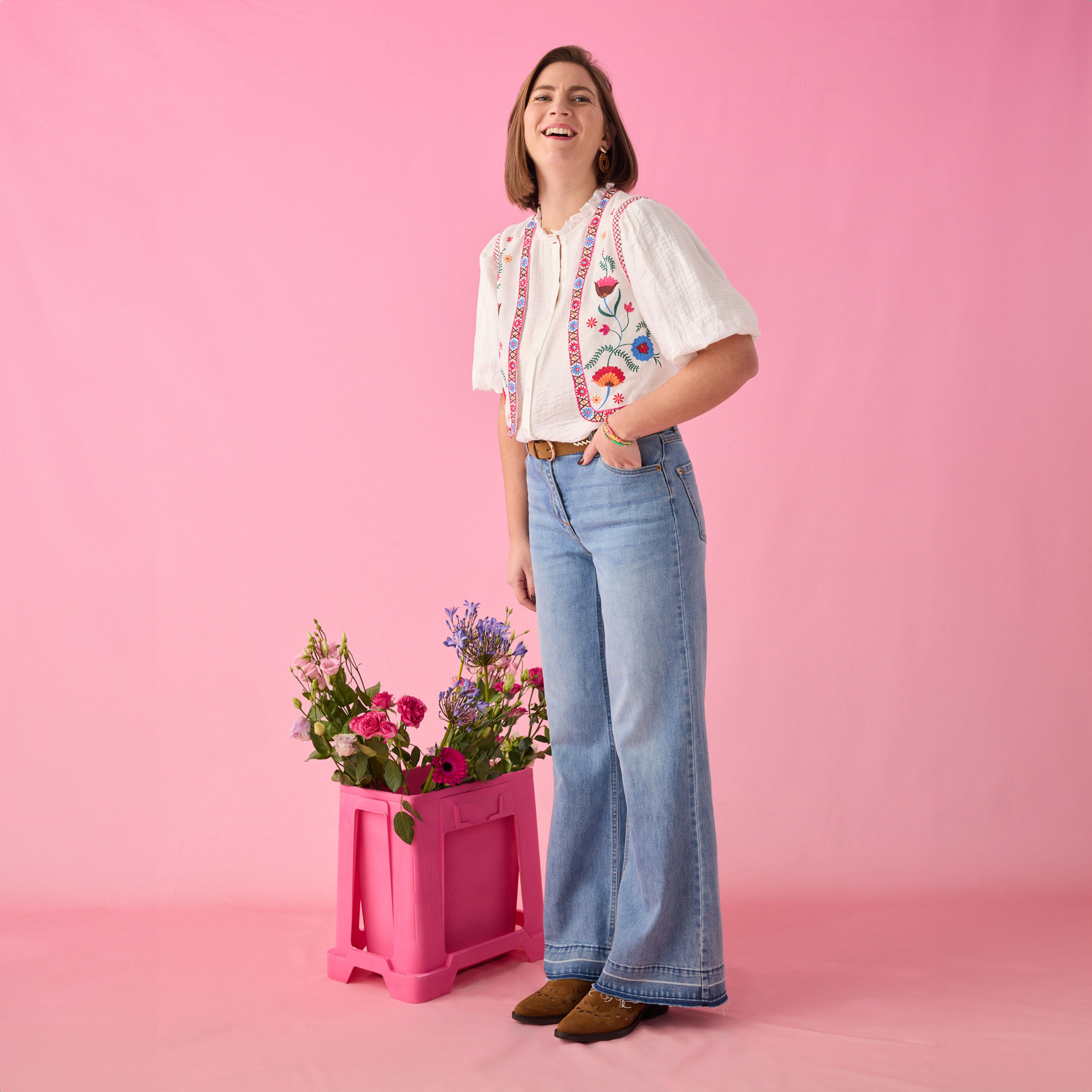 Jean large RENO femme