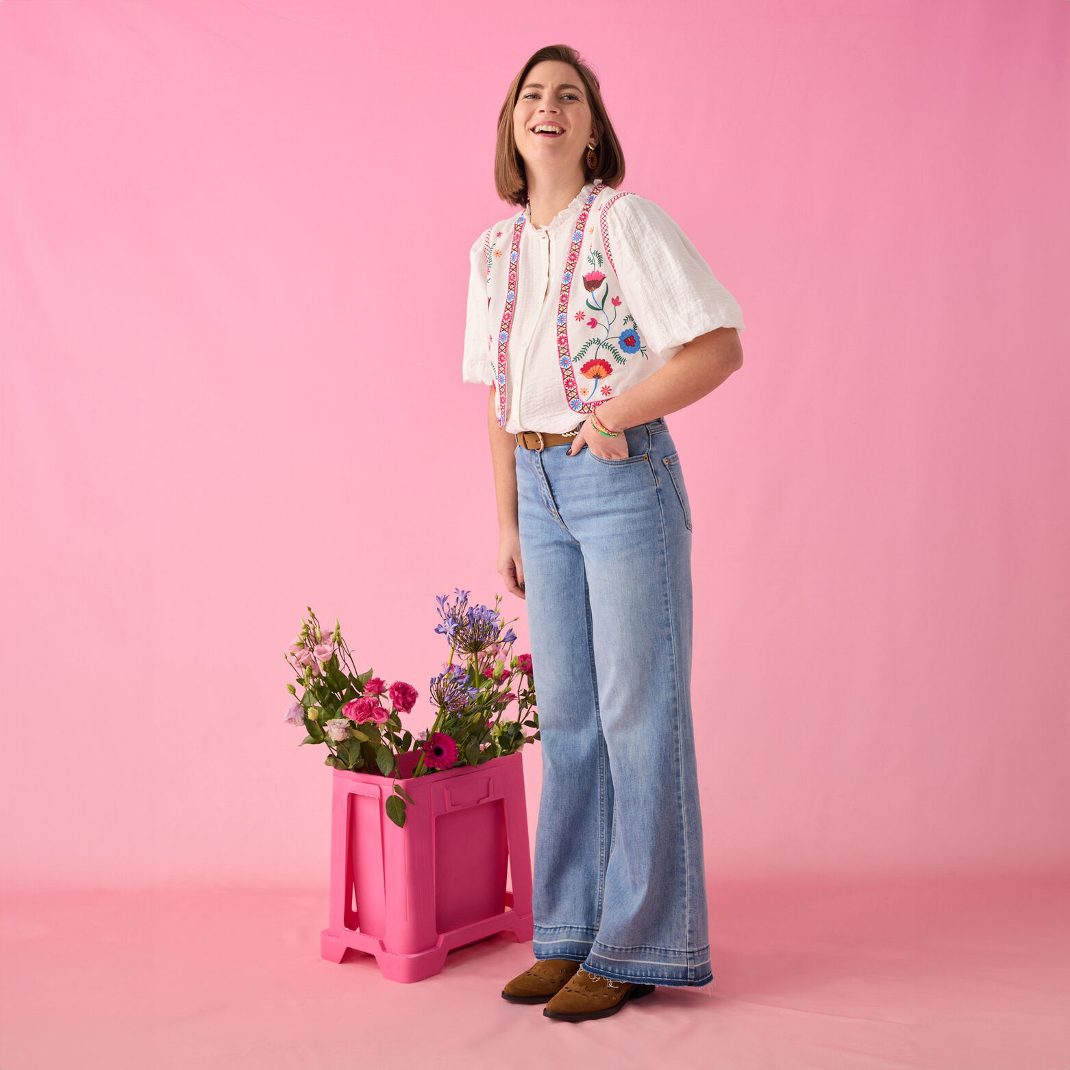 Jean large RENO femme