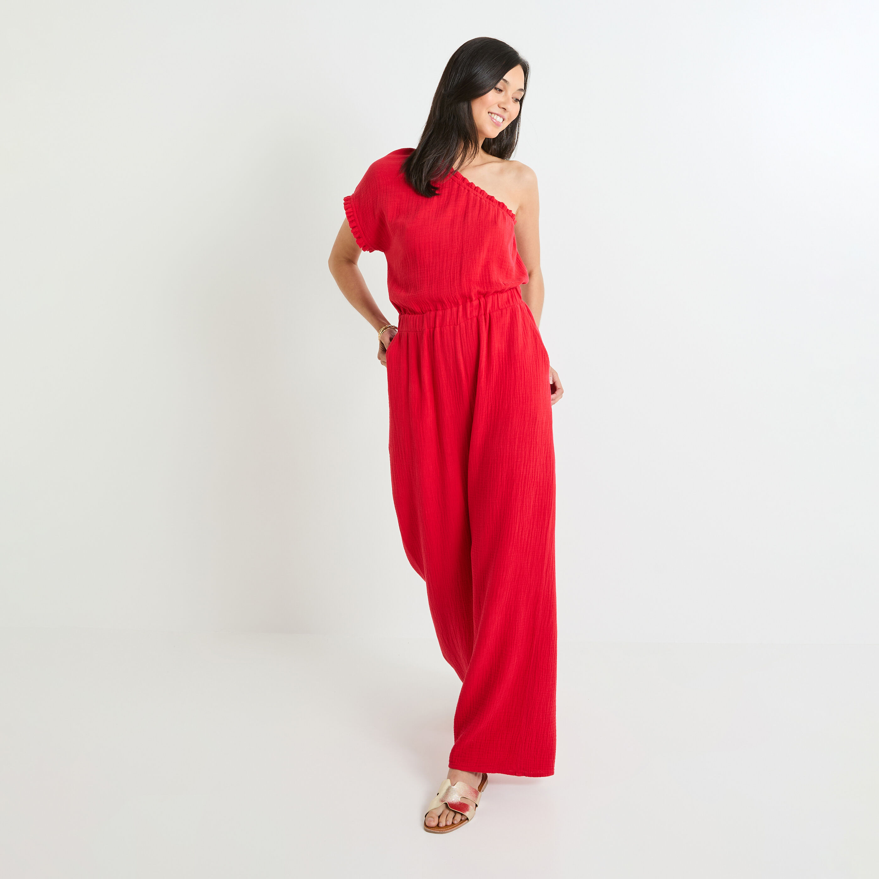 Combinaison gaze de coton femme