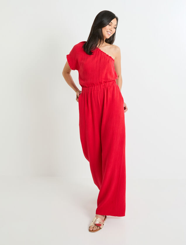 Combinaison gaze de coton femme