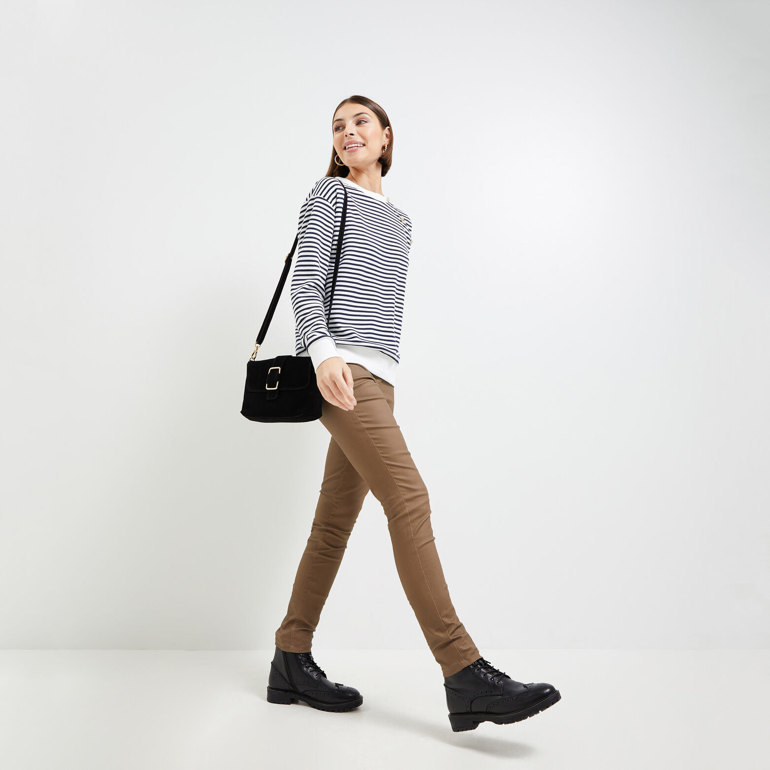 Sweat rayures femme