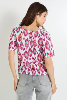 T-shirt imprimé ikat femme