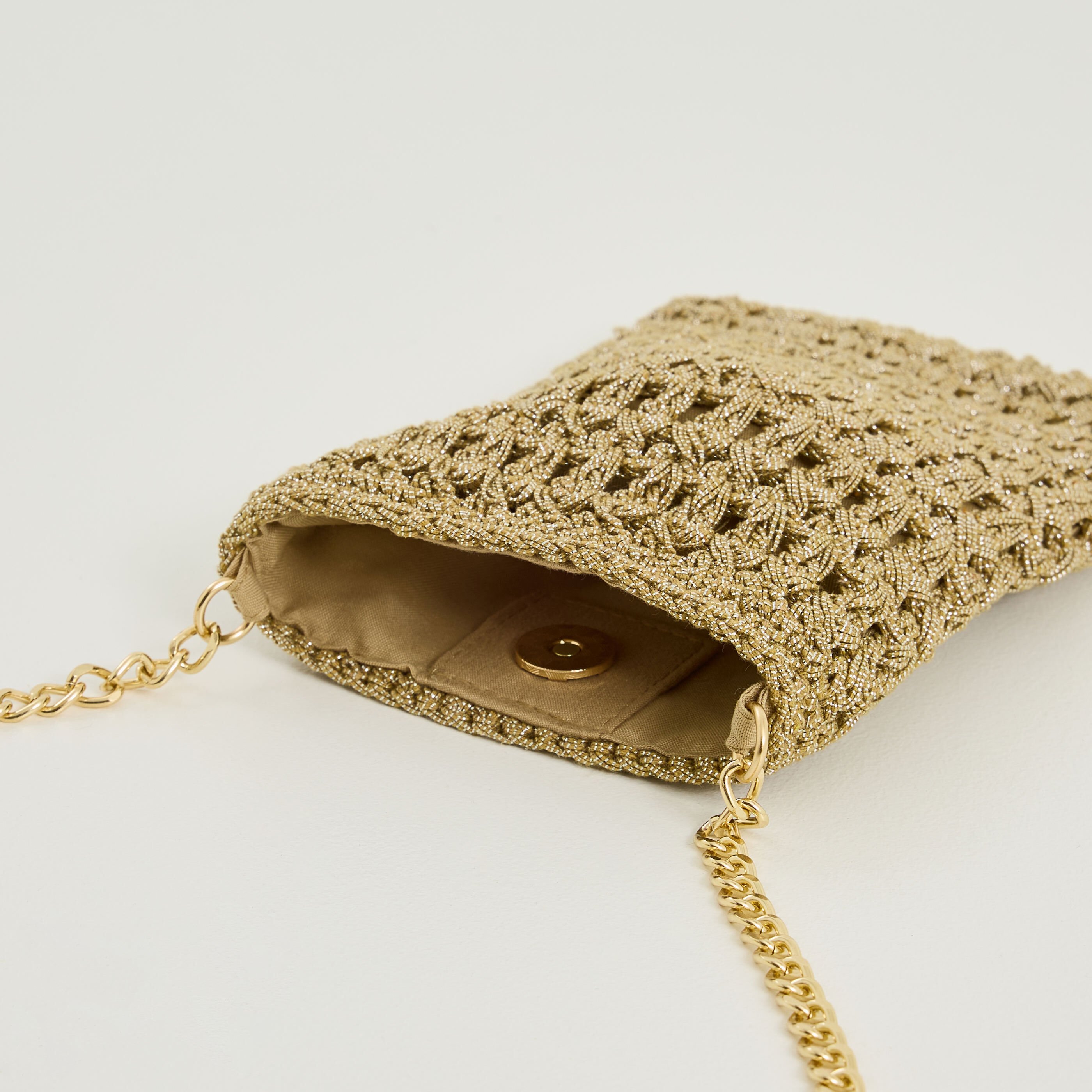 Pochette t&eacute;l&eacute;phone crochet femme