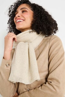 Écharpe longue unie avec sequins