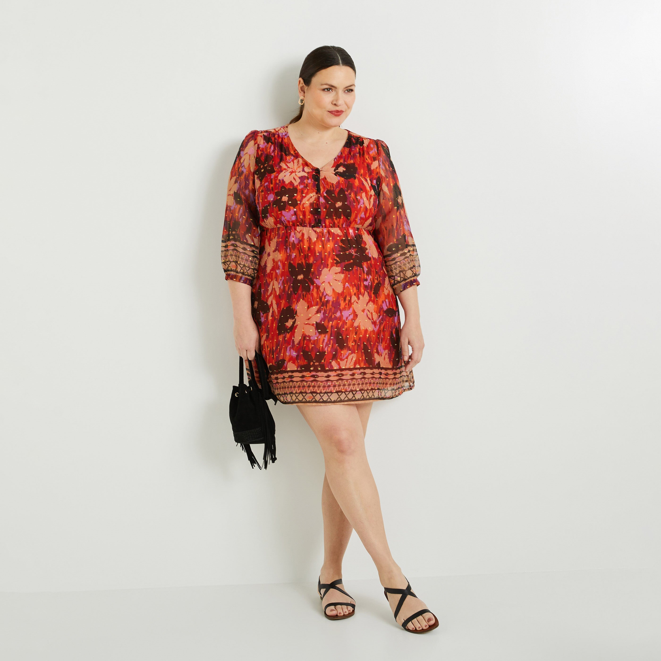 Robe imprim&eacute;e femme