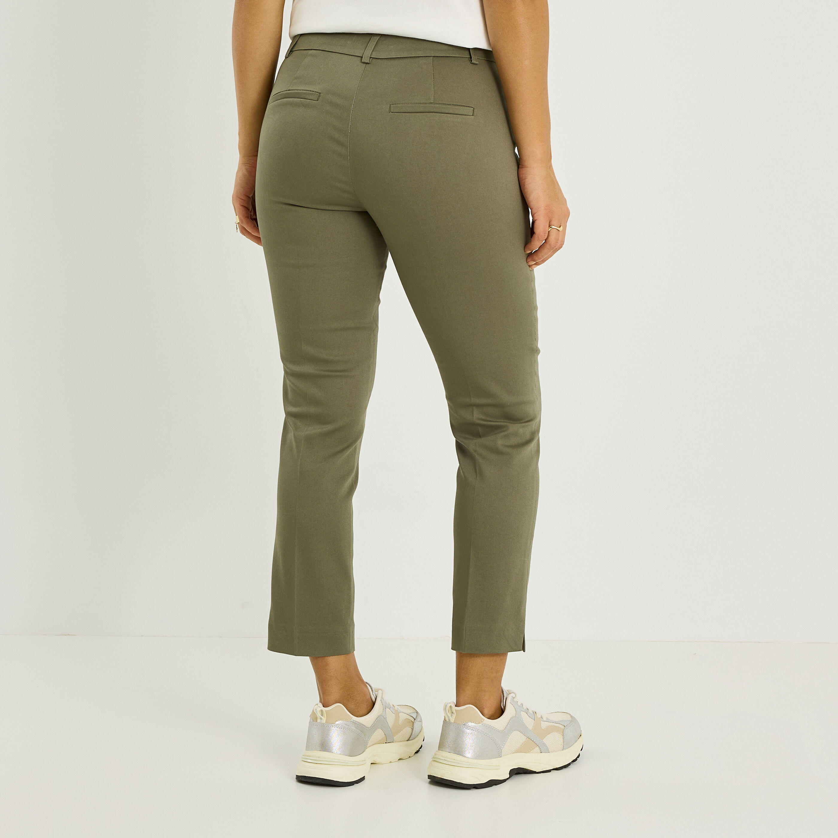 Pantalon cigarette raccourci femme