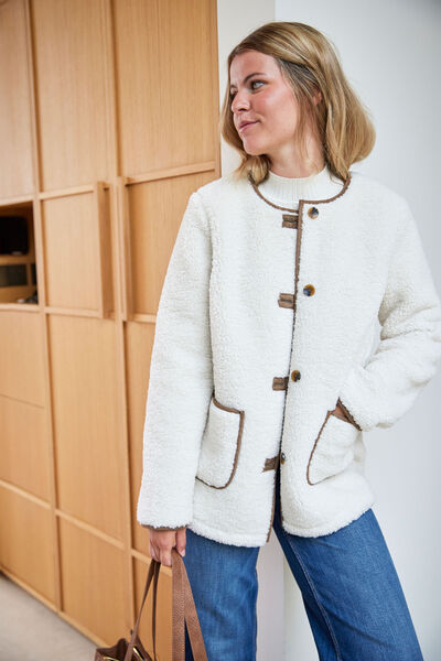 Manteau moumoute femme