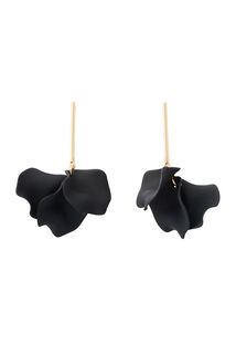 Boucles d'oreilles pétales noirs