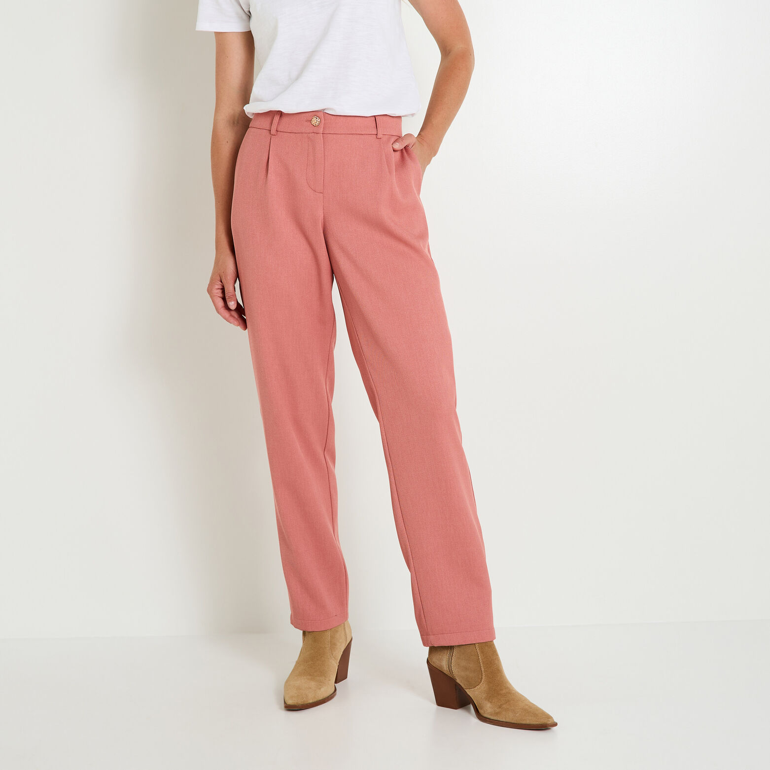 Pantalon raccourci femme