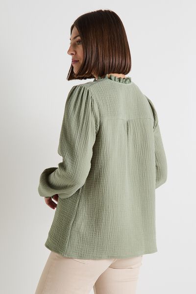 Chemise en gaze de coton femme
