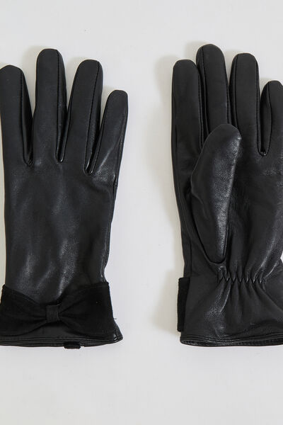 Gants cuir d'agneau femme