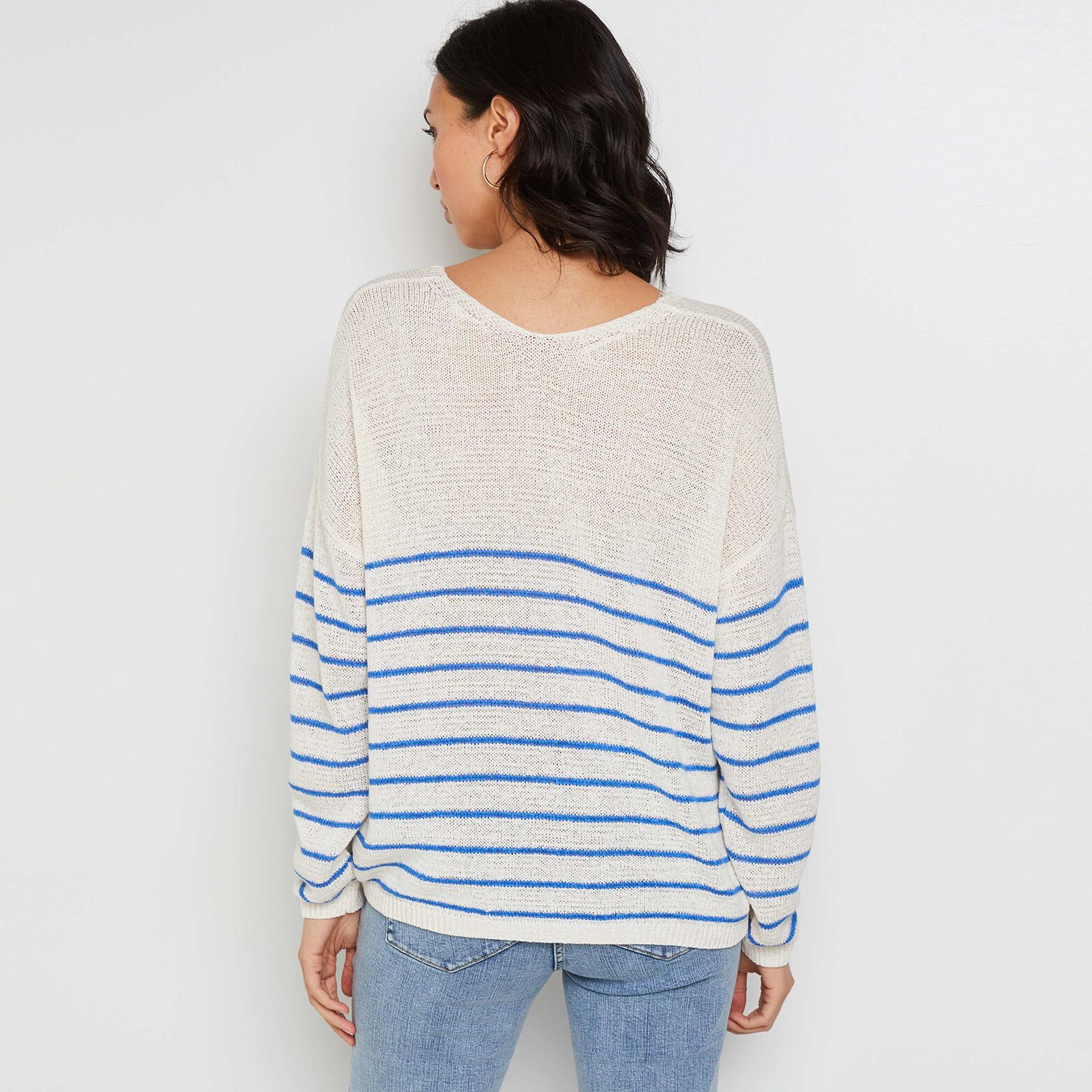Pull maille col V