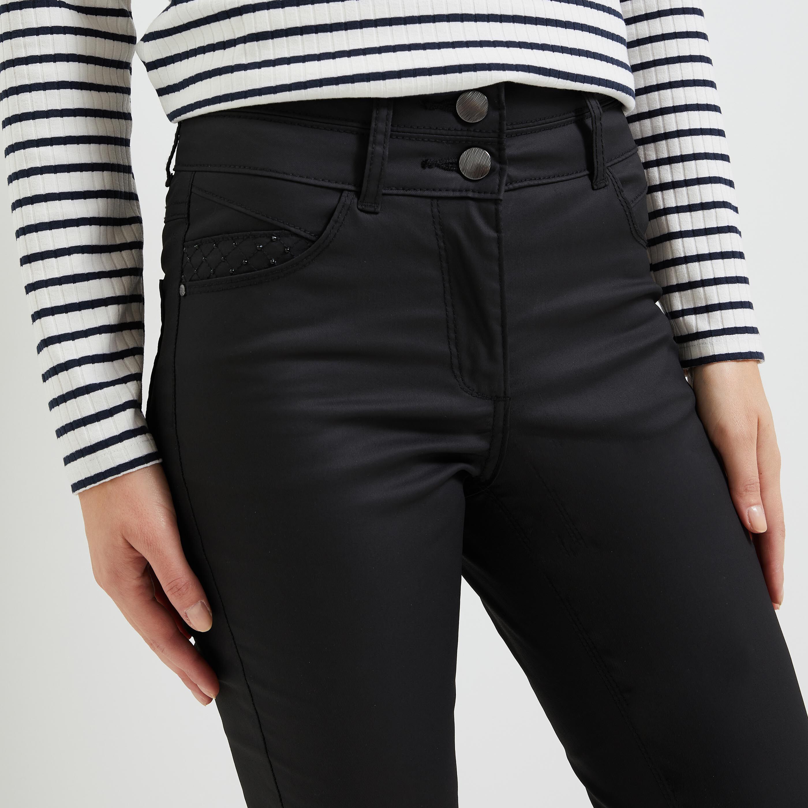 Jean slim taille haute MEMPHIS femme