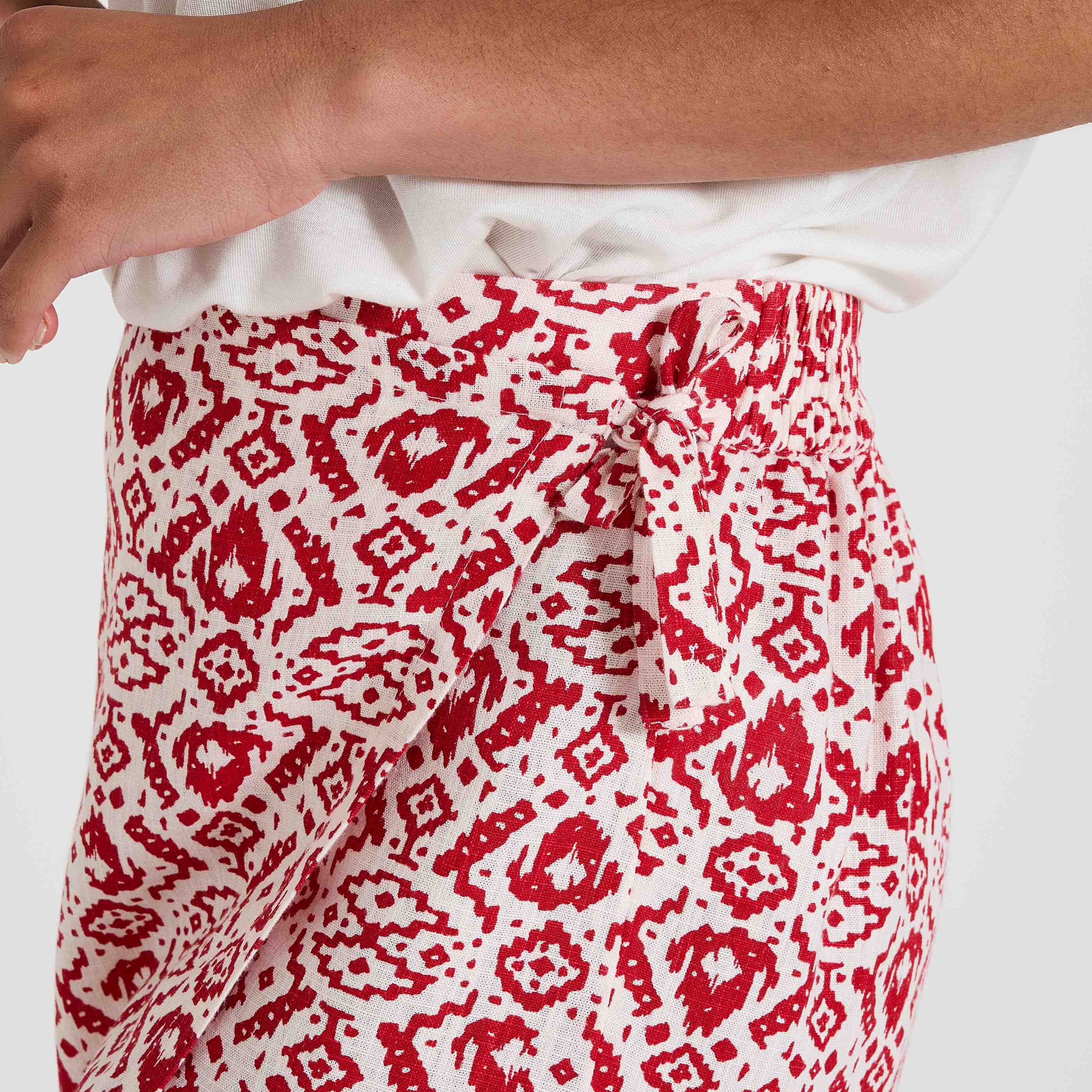 Jupe short imprim&eacute;e femme