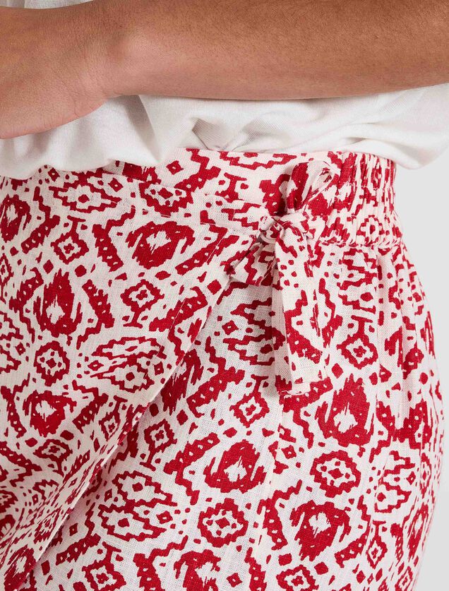 Jupe short imprimée femme