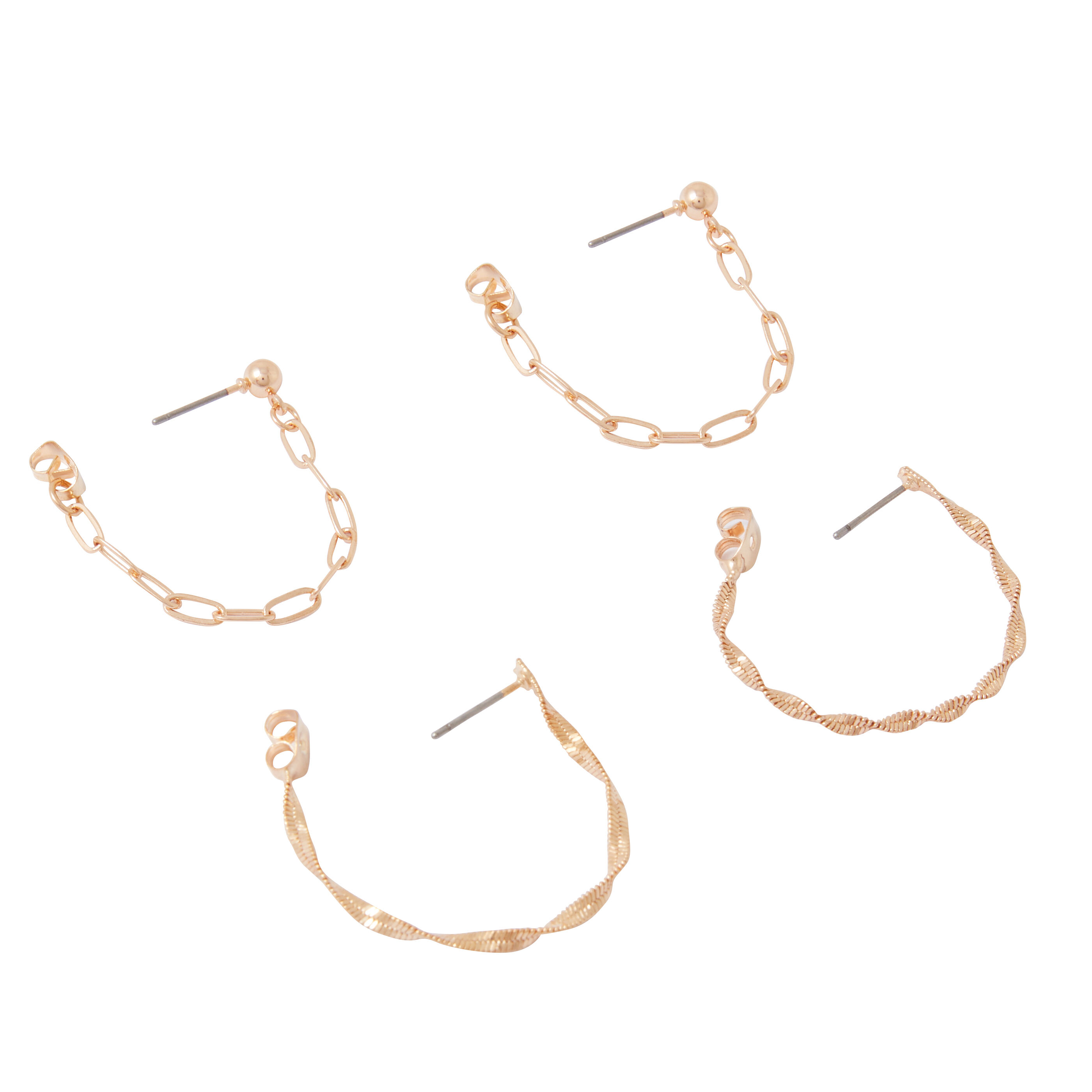 Set 2 paires de boucles d'oreilles