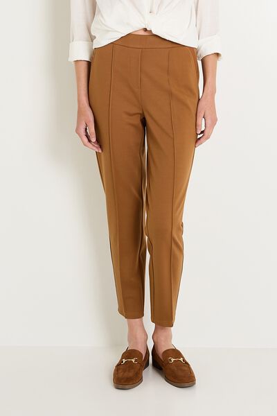 Pantalon cigarette stretch femme