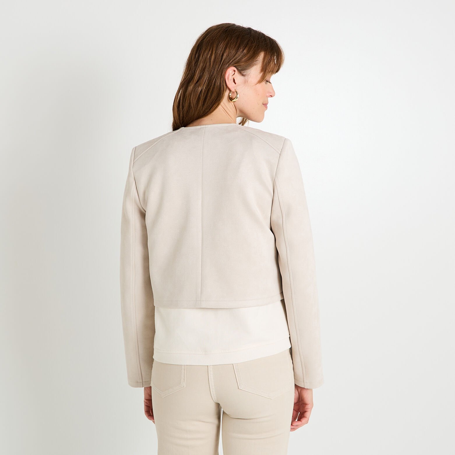 Veste en suédine femme