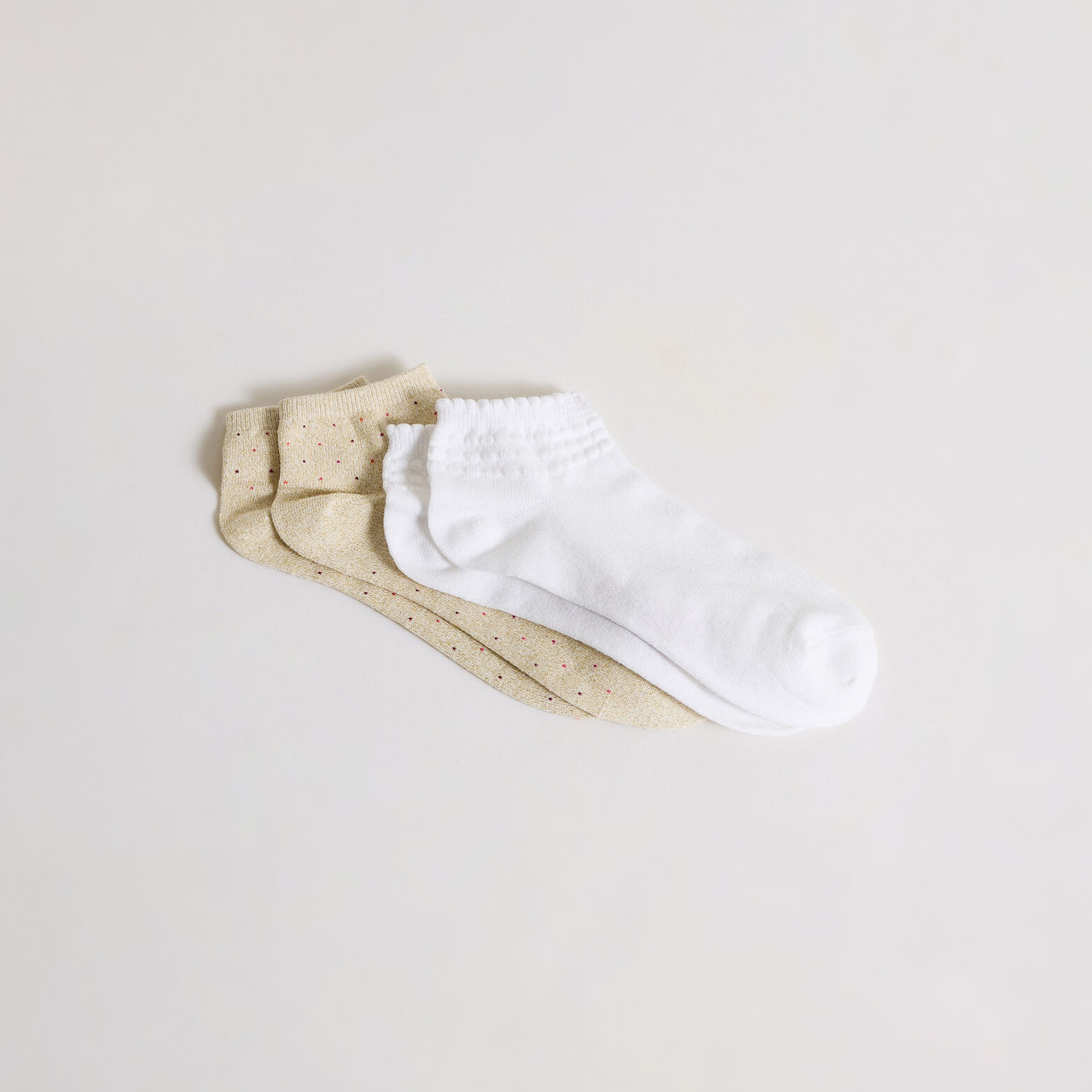 Lot de 2 paires de socquettes femme