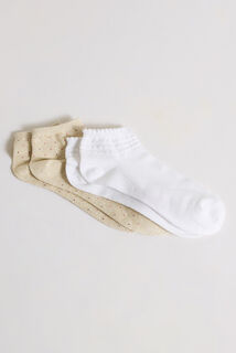 Lot de 2 paires de socquettes femme