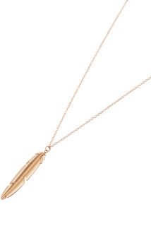 Collier pendentif feuille