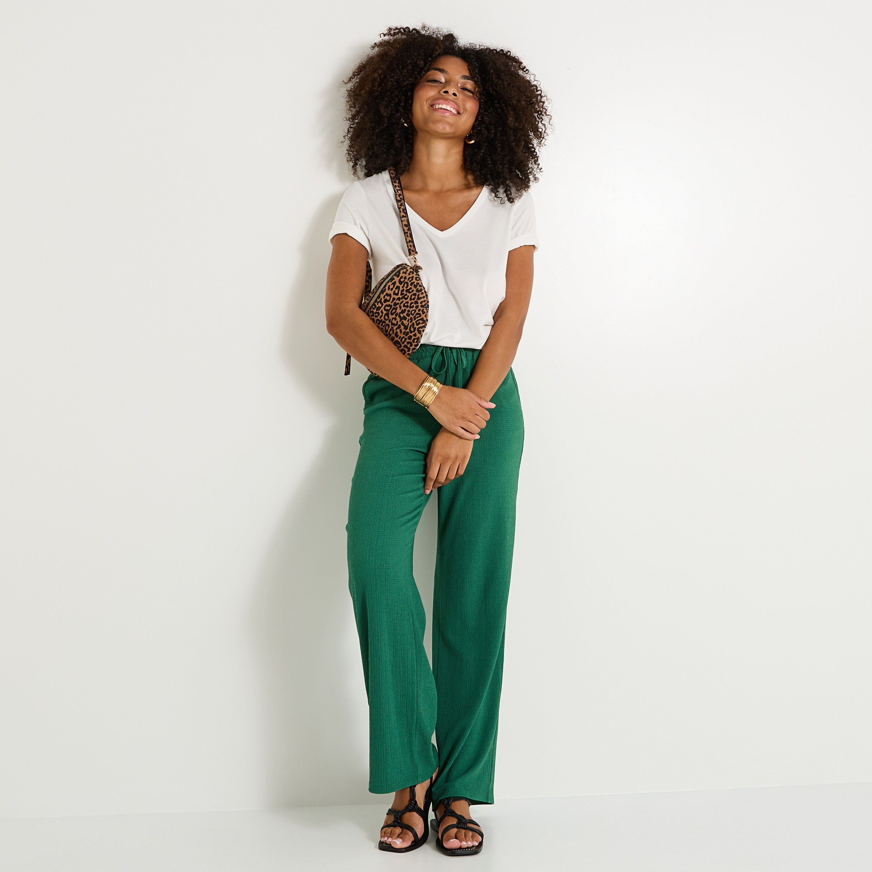 Pantalon en maille femme