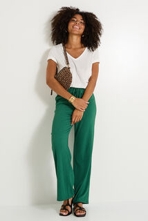 Pantalon en crépon femme